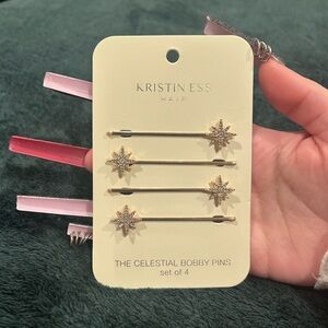Kristin Ess ~ Hair ~ The Celestial Bobby Pins ~ RoseGold ~ Set of 4
